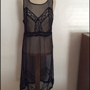 Top shop sheer slip dress