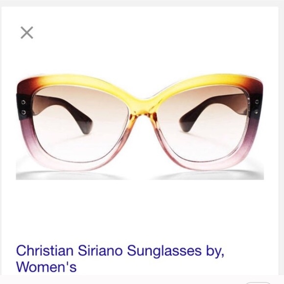 2 pairs sunglasses Christian Siriano