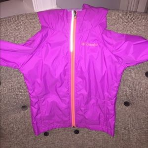 {Columbia} girls rain jacket
