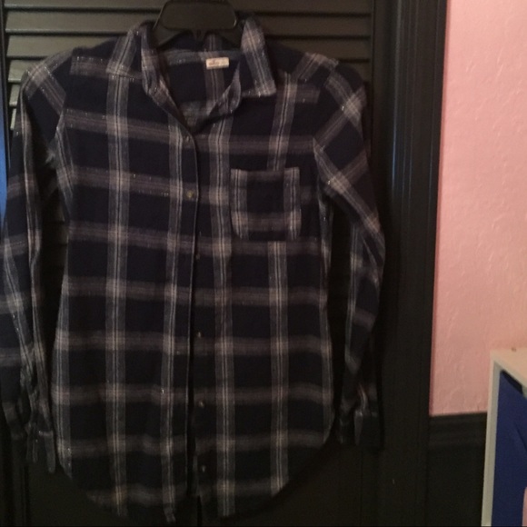Blue and White Flannel