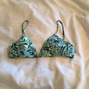 Tropical Blue Zara Bikini Top