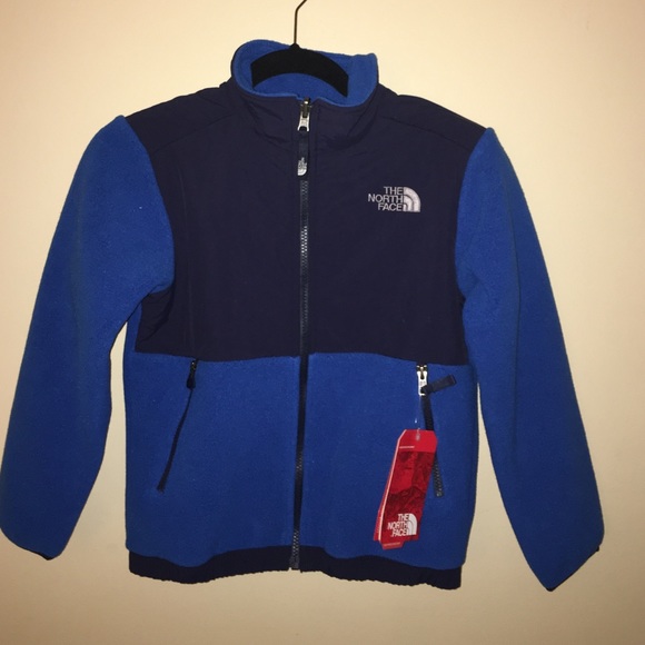North face jacket blue and navy blue