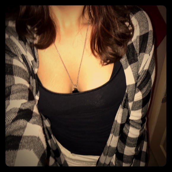 MUDD Plaid Open Cardigan