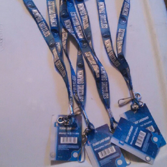 NEW WITH TAGS BLUE NBA MEMPHIS GRIZZLIES LANYARD