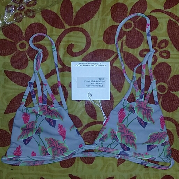 New acacia vintage hawaii santorini bikini top M - Picture 3 of 4