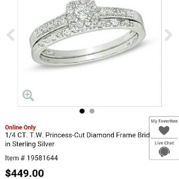 1/4Ct ring set