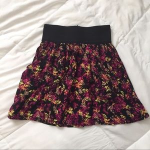 Floral high waisted skater skirts