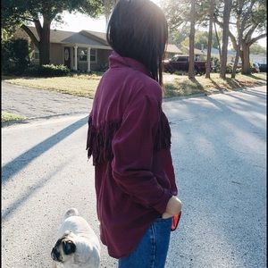 Vintage Top w/ Fringe Detailing