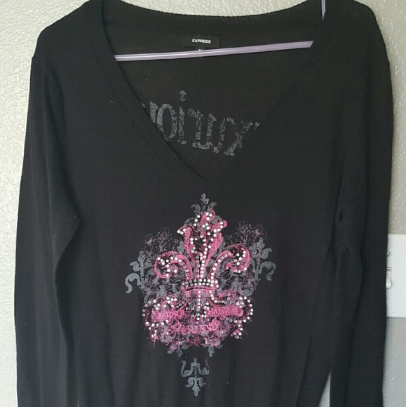 Express black sweater
