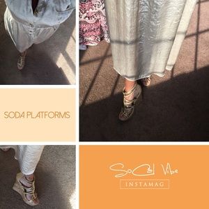 Perfect Condition platform sandals, size 8