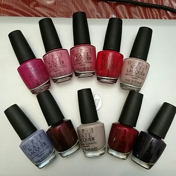 Lot of 10 NEW OPI nail polishes! Full Size!