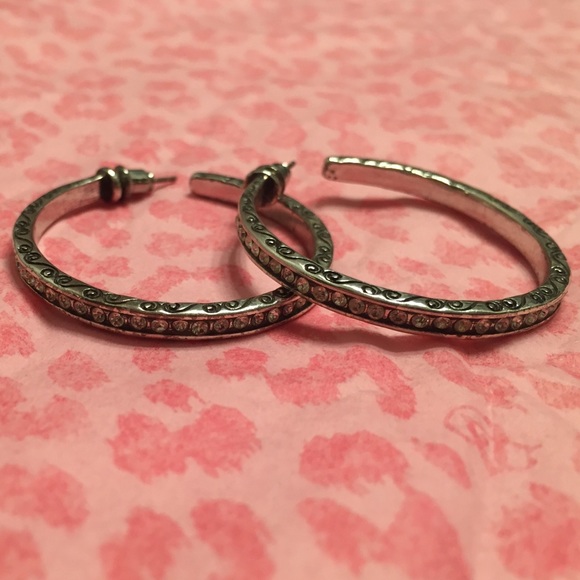 Brighton Channel Set Rhinestone Earrings