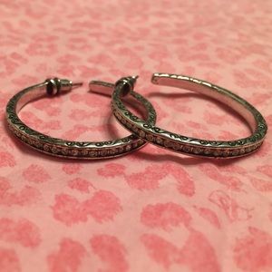 Brighton Channel Set Rhinestone Earrings