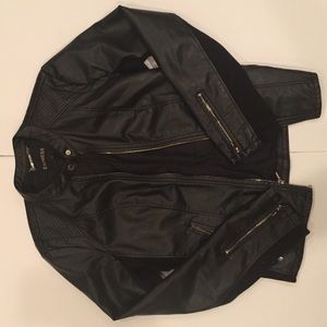 Vegan Leather Moto Jacket