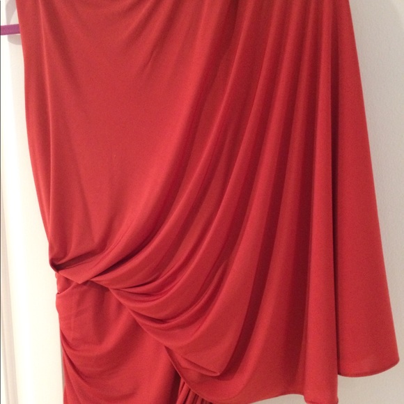 Rouched One Shoulder Dress Medium - Picture 2 of 3