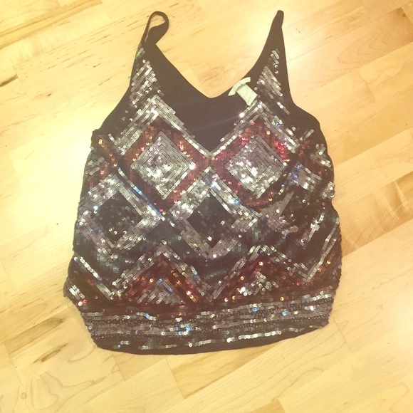 H&M sequin tank top