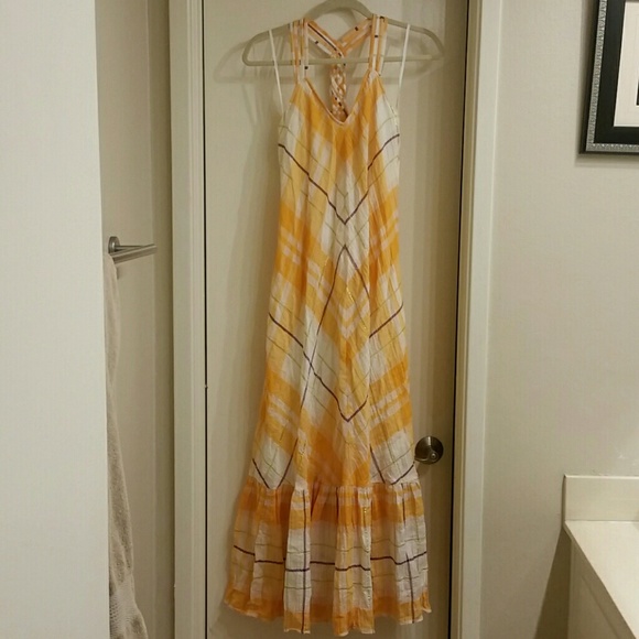 Anthropologie Clementine plaid maxi dress size XS Holding Horses NWT - Picture 6 of 6