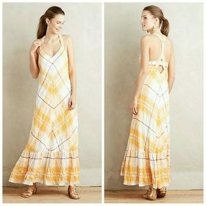 Anthropologie Clementine plaid maxi dress size XS Holding Horses NWT