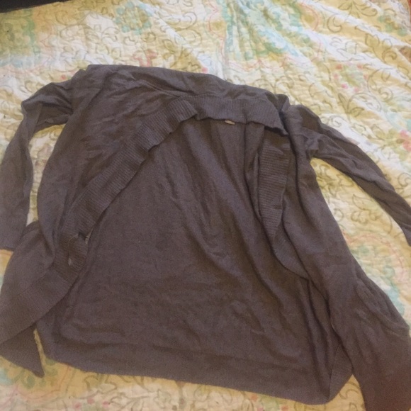 Long brown cardigan
