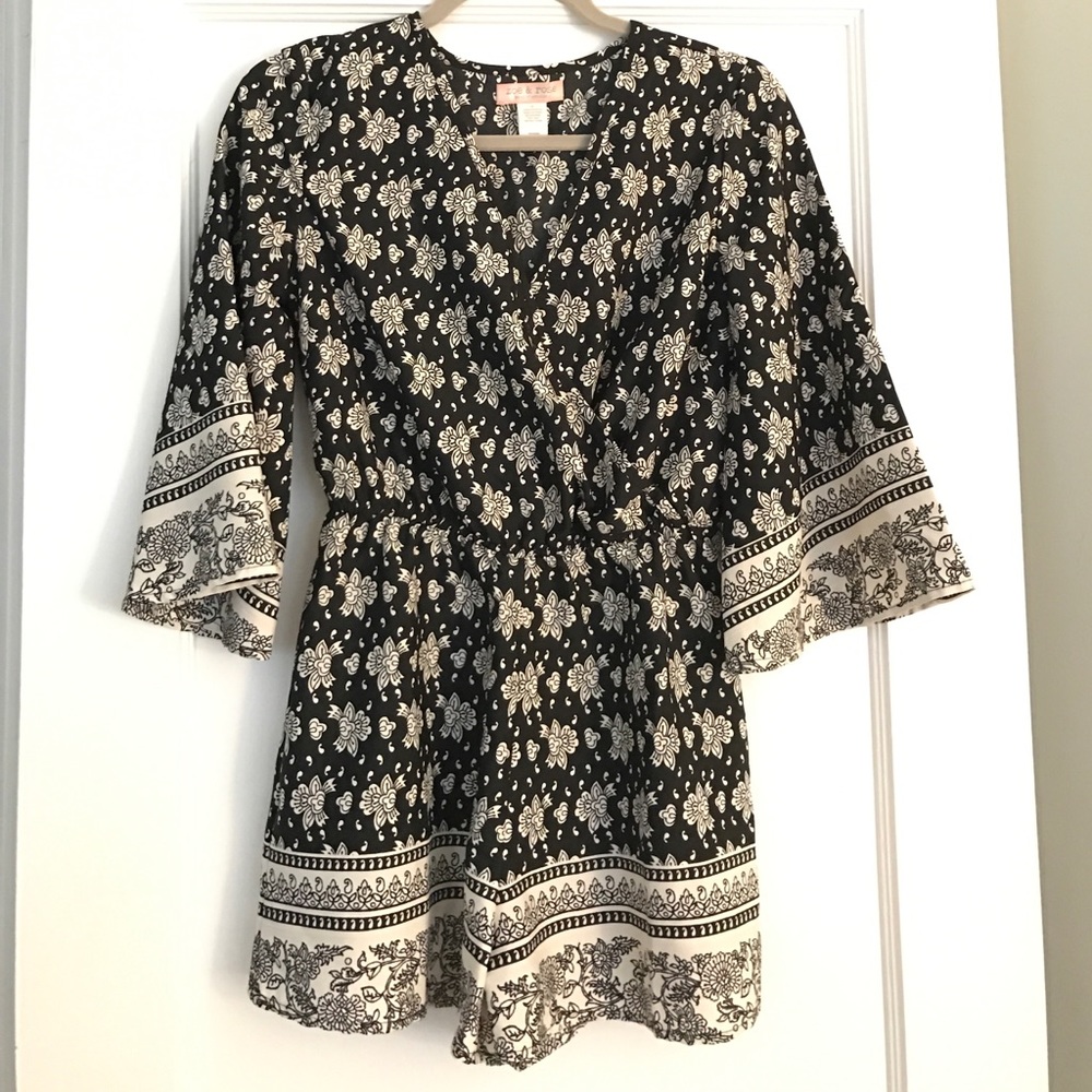 Black & White Romper