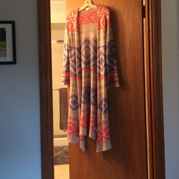 A Aztec cardigan
