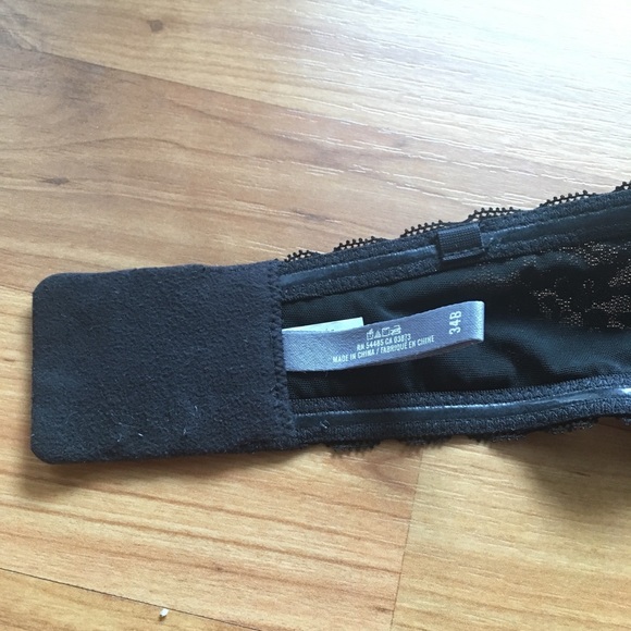 Like-New 34B Black Strapless Bra - Picture 3 of 3