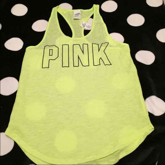 NEW VS PINK RACERBACK TANK