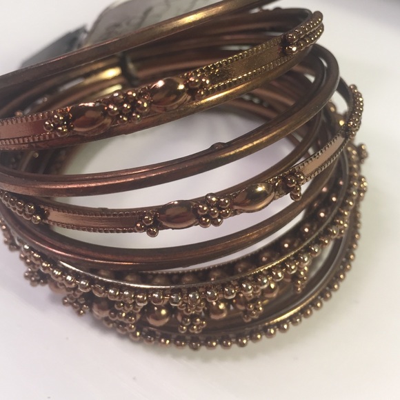 NWT Free People copper bangle set - Picture 4 of 4