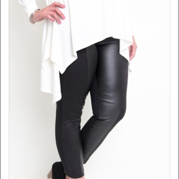 🎉VERSATILE LEATHER LIKE LEGGINGS IN PLUS SIZES! - Picture 4 of 4