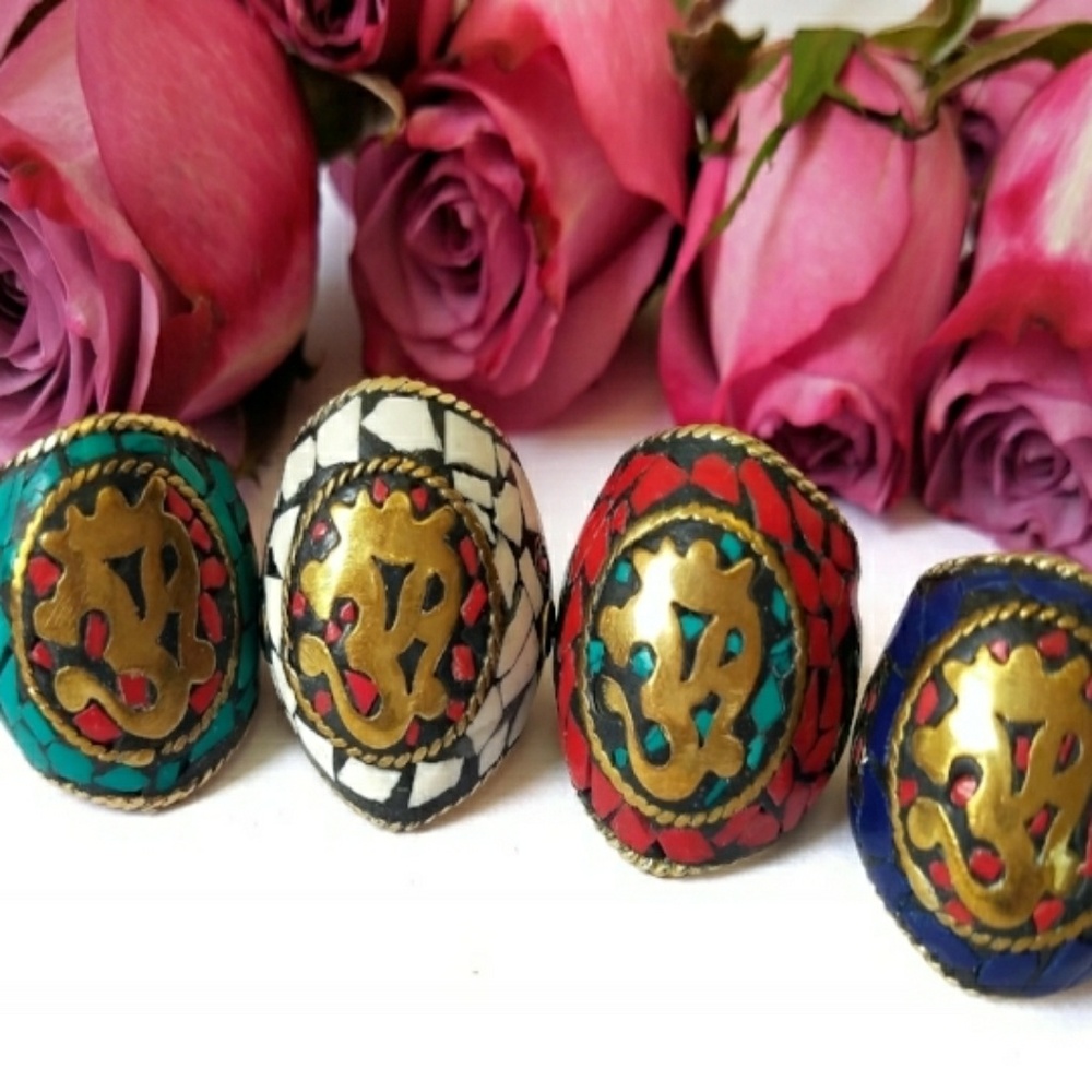 Om Meditation Rings