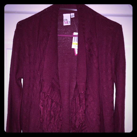 Multi Stitch Cardigan with Fringe