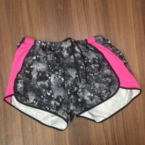 Black pattern running shorts!