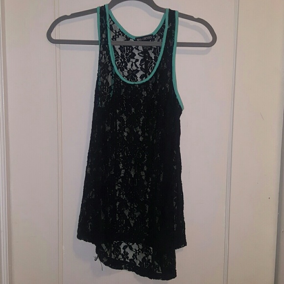 MISS CHEVIOUS SMALL LACE TANK TOP