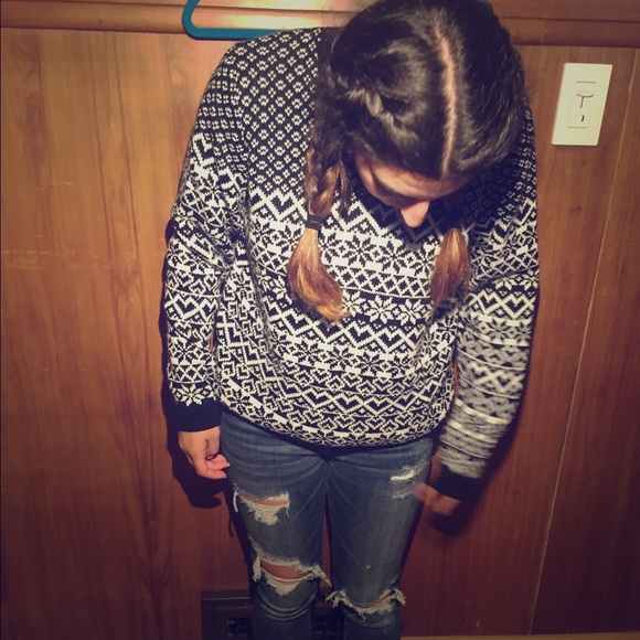 Black & White winter sweater