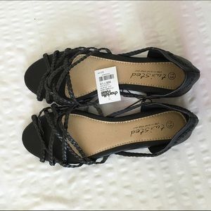 Black Braided Sandals