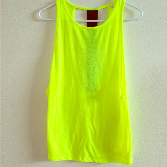 Victoria Secret neon green tank top