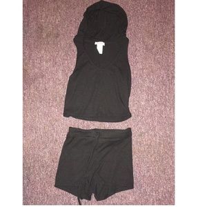 2piece crop top and shorts set!