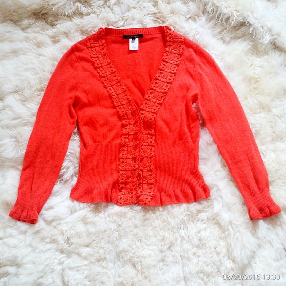 Nanette Lepore Sweaters - Orange cardigan