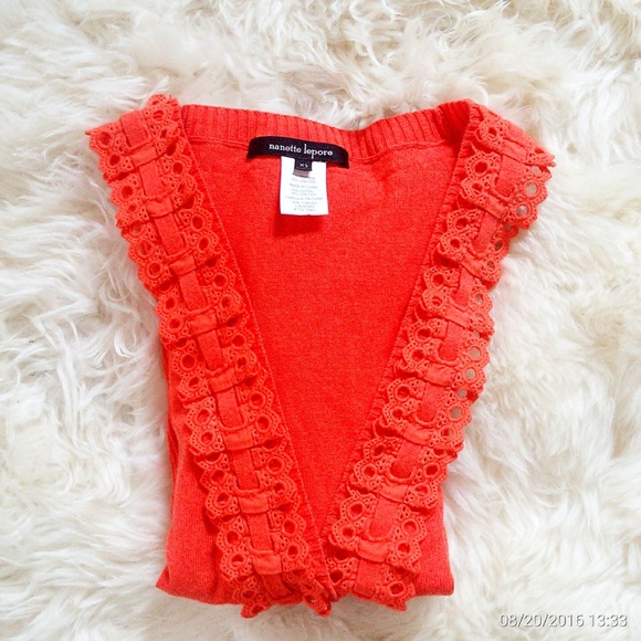 Orange cardigan - Picture 2 of 11