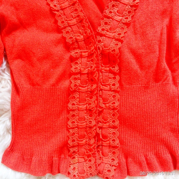 Orange cardigan - Picture 3 of 11