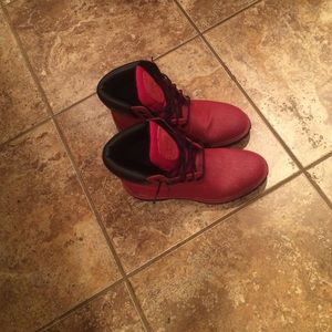 Red Timberland Boots
