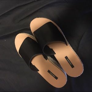 Flatform espadrille sandal!