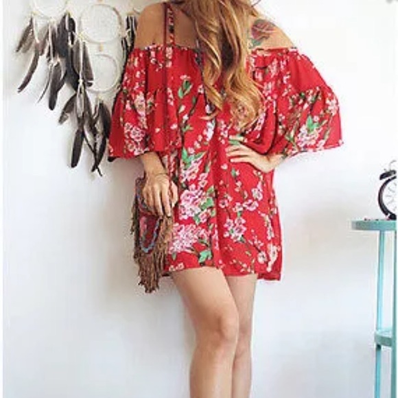 🅱🅾H🅾 Sexy OFF THE SHOULDER ball gown Mini Dress - Picture 3 of 4