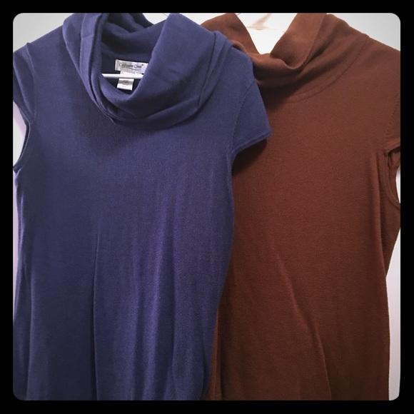 Blue & chocolate brown sweaters perfect for autumn