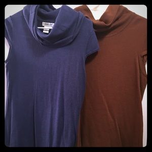 Blue & chocolate brown sweaters perfect for autumn