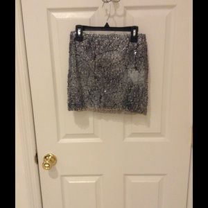 Multi color mini skirt