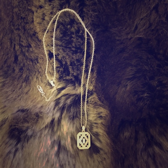 Sterling silver & crystal necklace