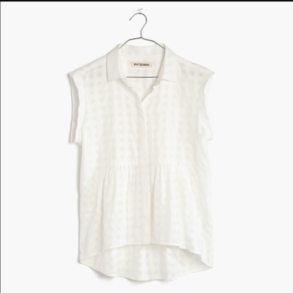 Madewell Tops - Rivet & Thread Sleeveless Ruffle Top
