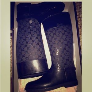 Gucci Rain Boots!!! Super Cute!! 1000% Authentic!