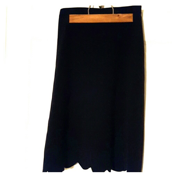 Black knee length skirt